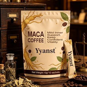 Café de Ginseng y Maca de Marca Privada OEM, Suave, Apoyo Interior, Vitalidad y Confianza, 10g*10 Sobres, Bebida Herbal Instantánea para el Bienestar - Product Image 2