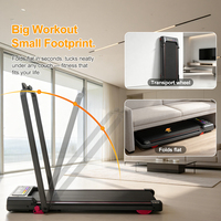 Caminadora Plegable Silenciosa, Equipo de Fitness, Peso Máximo del Usuario 100 kg, Caminadora Eléctrica para el Hogar