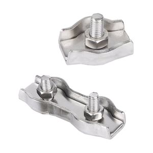Cuerda de alambre de acero inoxidable de alta calidad Abrazadera doble Simplex Abrazadera de cuerda de alambre dúplex Abrazadera cruzada - Product Image 3