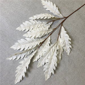 Feuilles d'anémone artificielles en soie de haute qualité, 13 feuilles, pour la décoration intérieure et extérieure du salon - Product Image 5