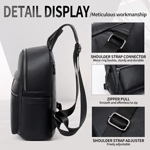 <span class=keywords><strong>Mochila</strong></span> de Diseño de Lujo, Versátil, Ligera, Resistente al Agua, de Cuero Vacuno Genuino de Primera Calidad, Mini <span class=keywords><strong>Mochila</strong></span> Bonita - Product Image 4