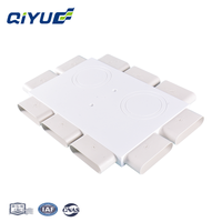 Boîte de distribution d'air rectangulaire adaptée aux conduits plats, idéale pour la ventilation d'air frais et les systèmes de distribution d'air CVC