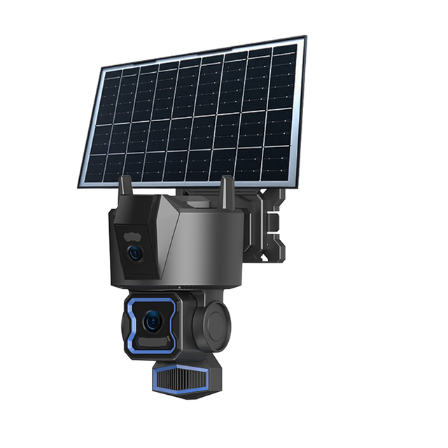 Mvision 10MP Dual Lens Solar 4G LTE Security Camera, Dual Screen PTZ Cellular IP Camera Color Night Vision PIR,Support O-KAM PRO