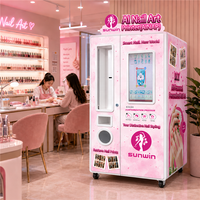 Kiosque de vente automatique d'imprimantes à ongles en libre-service avec impression automatique et terminal de paiement intégré