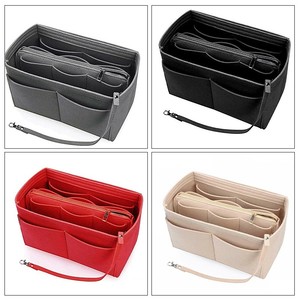 Bolsa de maquillaje de fieltro, moderna bolsa de fieltro con forro interior, bolsa de almacenamiento de fieltro para artículos de tocador - Product Image 1