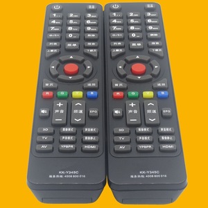 Télécommande à perles de cristal KK-Y345C pour téléviseur LCD Konka, code fixe, portée 10 m, noir - Product Image 4