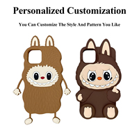Coque de téléphone en silicone liquide souple personnalisable avec design gratuit pour personnage IP / figurine de célébrité / poupée de dessin animé
