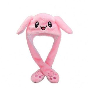 Festival Party Dress LED <b>Plush</b> Rabbit Hats Glowing Pikachu Ears Adult Children Funny Cute Stitch Moving Ears Cap Polyester - Product Image 4