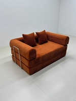 Modulares Ecksofa-Set, Mehrzweck-Kleines Schlafsofa, Komprimiertes Stoff-Sitzsacksofa für Wohnzimmer
