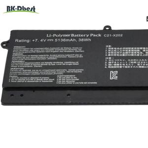 Batería BK-Dbest de Alta Capacidad 5136mAh 38Wh C21-X202 para <span class=keywords><strong>Asus</strong></span> VivoBook S200 <span class=keywords><strong>S200E</strong></span> X201 X201E X202 X202E Q200E - Product Image 3