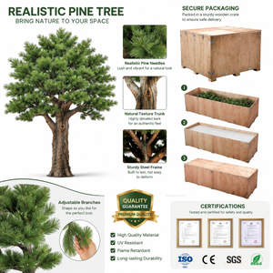 Grand arbre artificiel de type banyan avec un tronc et une feuillage réalistes pour l'aménagement paysager intérieur des centres commerciaux et des hôtels - Product Image 3