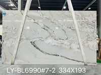 Dalle de marbre Paonazzo polie, marbre blanc naturel pour mur d'accentuation de villa, table à manger, comptoir