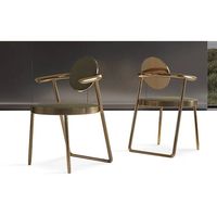Chaise de salle à manger de luxe légère de style italien, design moderne et épuré, haut de gamme pour salon, chaise de salle à manger créative et luxueuse