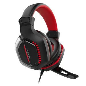 GX2 Casque d'écoute Ps4 Ps5 avec micro Meilleure vente écouteur lumière LED Casque de jeu