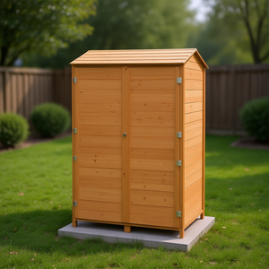 Casetta da Giardino in Legno Massello di Abete 40.2x20.5x68.7 Marrone, Costruzione Robusta per Stoccaggio - Product Image 2