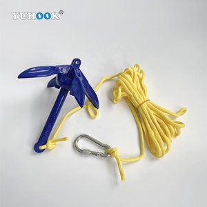 Ancre pliante en aluminium pour kayak, ancre marine en stock pour <span class=keywords><strong>jet</strong></span> <span class=keywords><strong>ski</strong></span>, kayak, planche à pagaie - Product Image 2