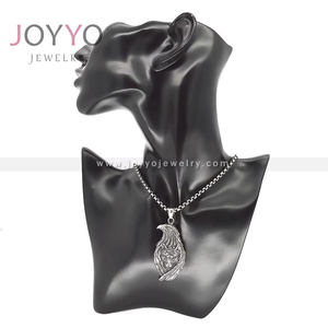 <span class=keywords><strong>Pendentif</strong></span> loup en acier inoxydable pour homme, style motard, breloques cerf sauvage et aigle, inspiré du monde viking et du hip-hop - Product Image 3