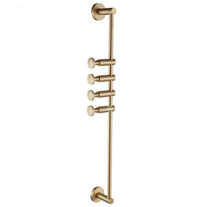 <span class=keywords><strong>Appendiabiti</strong></span> da Parete in Ottone con 3 Ganci, 60cm, Finitura Spazzolata, Multifunzione per Soggiorno e Bagno - Product Image 4
