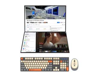 Venta al por mayor nuevo portátil de 16 pulgadas 32GB + 512GB SSD para el trabajo portátil de negocios Los portátiles de doble pantalla más populares compra al por mayor - Product Image 4