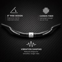 Guidon de trottinette électrique Carbonrevo – Guidon de trottinette durable, performances stables, ajustement parfait, léger et compatible