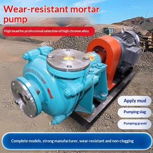 Pompe à boue horizontale 3/2 AHH, grande pompe industrielle d'aspiration de sable, haute pression, alimentation en charbon, résistante à l'usure, 3/2CAH S - Product Image 3