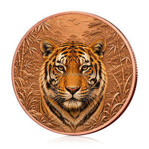 Moneta Commemorativa in Rame Puro da 1 oz con Animale Predatore Selvaggio, Rilievo 3D, Regalo Souvenir con Design Personalizzato - Product Image 5