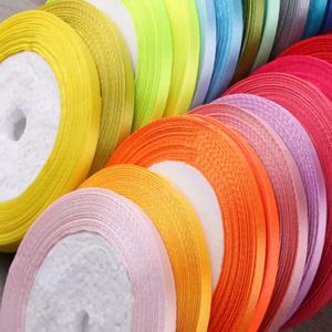 <span class=keywords><strong>Ruban</strong></span> de <span class=keywords><strong>satin</strong></span> en gros, largeur 6 mm, 25 yards par rouleau, pour emballage cadeau, décoration de mariage, artisanat, bricolage, fournitures de fête - Product Image 2