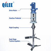 Agitateur chimique électrique automatique en acier inoxydable QILEE, capacité 1000L, 220V/380V, 1kW, dimensions personnalisables