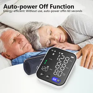 Changkun portátil médico automático brazo superior BP máquina electrónica Digital Monitor de presión arterial con LED grande para el hogar