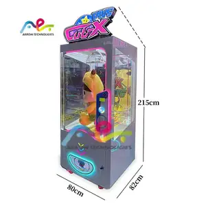 Klauenmaschine Münzbetriebenes großes gefülltes Spielzeug Schneiden Geschenk Spiel rosa Datum Schneiden Preis Schere Geschenkmaschine