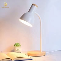 Ins Home Chambre à coucher Lampe de bureau créative à LED en métal pour bureau à domicile Salle de lecture