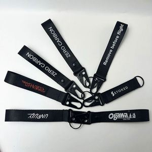 Custom Personalized Airplane Aviation Tags Key Chain Fabric Custom Woven Embroidery Keychains - Product Image 6
