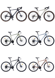 Jeu sport durable Ventes directes en usine Vélo de gravier en acier à haute teneur en carbone 700C Vélo de route à vitesse variable - Product Image 6
