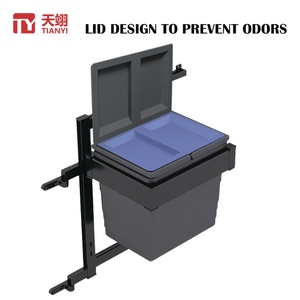Modern Design Built-in Pull-Out <b>Kitchen</b> Cabinet with Wall Mounted Style Offers Convenient Hidden Storage Space-Saving Waste Bin - Product Image 2