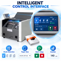 Machine intelligente de pliage et d'agrafage de brochures de bureau pour documents et manuels A4 A5