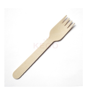 Tenedor de Madera Natural de 160 mm, Vajilla Desechable, Opción Ecológica para Vendedores de Comida Callejera y Uso en Servicios de Catering - Product Image 1