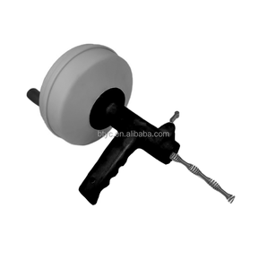 Serpiente de drenaje con accesorio de taladro-Serpiente de plomería ideal para el desbloqueo del fregadero y el drenaje-Sinfín de drenaje sólido (50 pies-1/4 pulgadas) - Product Image 2