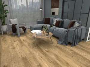 Piso <span class=keywords><strong>Laminado</strong></span> de Madera HDF de la Mejor Calidad de China AC3 AC4 AC5 con Sistema de Clic, 8mm 10mm 12mm de Grosor, Roble Blanco y Gris Oscuro, Impermeable para Sala de Estar - Product Image 2