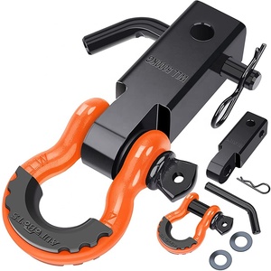 Récepteur <span class=keywords><strong>d</strong></span>'<span class=keywords><strong>attelage</strong></span> de remorque 4*4 Off-Load avec 2 \ "<span class=keywords><strong>D</strong></span> Ring Shackle Recovery Tow Hooks - Product Image 6