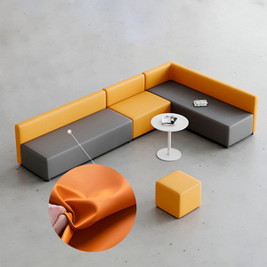 SF-48 Mobilier de bureau commercial moderne, canapé de réception, canapé de bureau en cuir, ensemble de canapés de bureau - Product Image 4