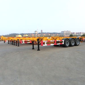 20 pieds 40 pieds squelette en acier conteneur de remorque semi-remorque pour le port - Product Image 4