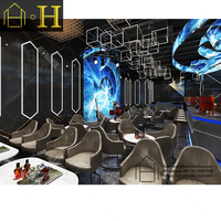 Night Club Meubles Présentoir Conseil Plafond Design D'intérieur Laser Lumières Bar Comptoir Décoration