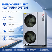 Pompe à chaleur air-eau DC Inverter R290/06ZR/18.44kW, chauffage, refroidissement, ECS, CB, CE, monobloc A+++ EVI pour usage résidentiel et commercial