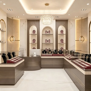 ร้านขายเครื่องประดับ นาฬิกา และสินค้าหรูหรา ออกแบบตกแต่งภายในร้านแบบครบวงจร ปรับแต่งได้ตามต้องการ ตู้โชว์กระจก ตู้โชว์เครื่องประดับ ตกแต่งร้านค้า - Product Image 3