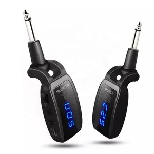 UHF Micro Không Dây Bộ Phát Và Bộ Thu Có Thể Sạc Lại Được Sử Dụng Cho Hệ Thống Guitar Bộ Chuyển Đổi Guitar Bass Guitar Điện