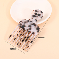 Peigne africain à acide acétique pour femmes, 4mm, outil large, outils de salon de coiffure, drapé en croix, au moyen-orient, 890074