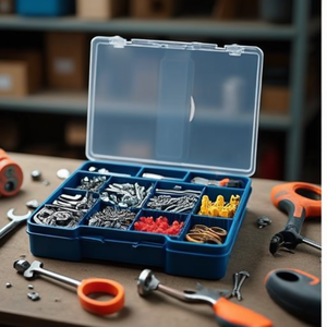 Boîte à outils de base avec compartiments pour un rangement organisé des outils et des pièces de quincaillerie - Product Image 3