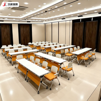 Table de formation pliable JIUSHUN, table de conférence mobile en bois pour bureau, salle de classe, salle de réunion