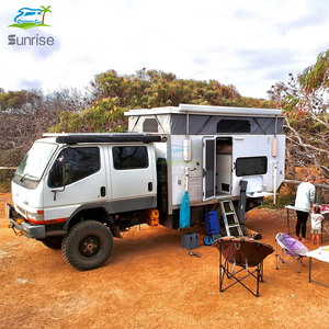 Véhicule d'expédition à toit relevable 4x4 quatre saisons, <span class=keywords><strong>caravane</strong></span> de voyage à l'apparence classique <span class=keywords><strong>avec</strong></span> table <span class=keywords><strong>pliante</strong></span> - Product Image 3