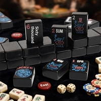 Mahjong al por Mayor, Moderno, Color Personalizado, Americano, Hecho a Mano, de Melamina, Calidad Profesional, Ecológico, Duradero, Resistente al Agua